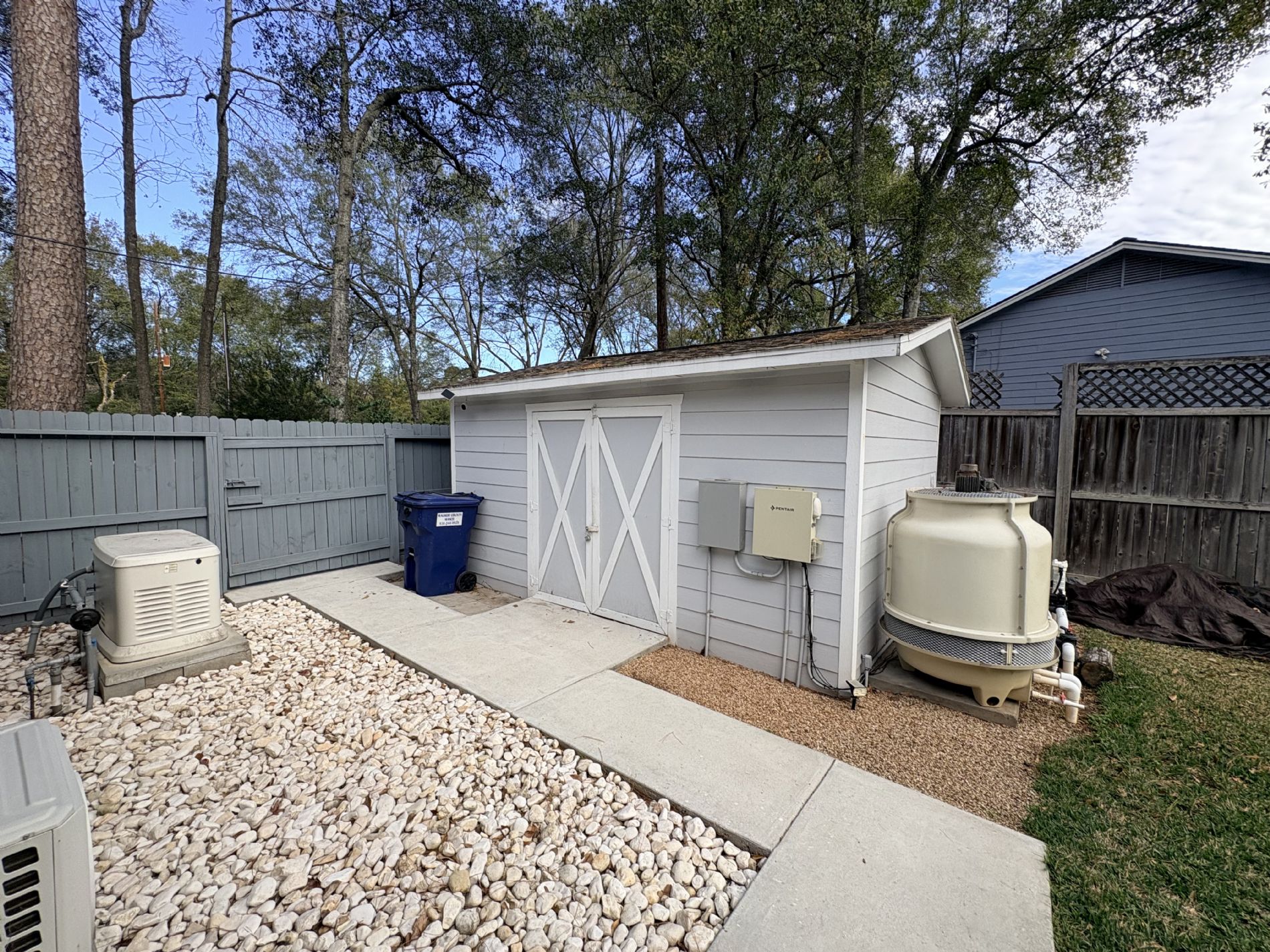 Shed, Pool Equipment, Generator