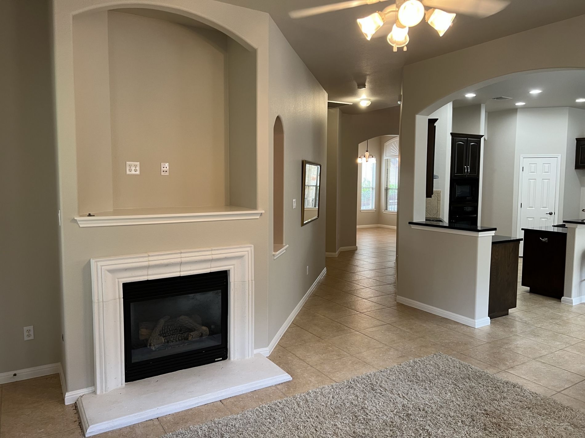 living room fireplace