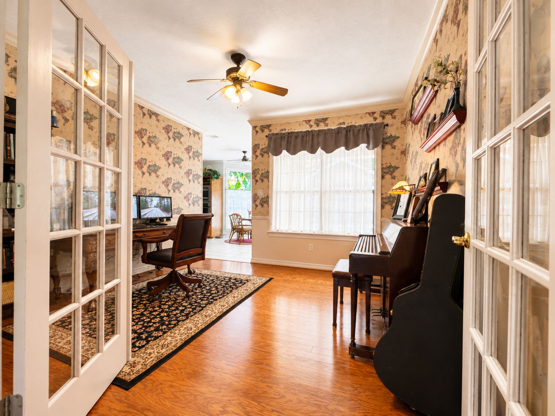 Office, music or bonus room just feet from kitchen and living room.